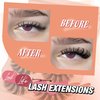 False Eyelashes Wispy 18MM Lashes 3D Faux Mink Lashes Fluffy Pack Thick Volume Soft Strips False Lashes 5 Pairs Multipack