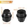 uxcell 6 Pcs Wheel Lug Nut Covers No.15646250 for Chevrolet Blazer 1992-1994 for Chevrolet C1500 C2500 Truck Lug Nut Cap Covers M24x2.0 Black Anti Scratch