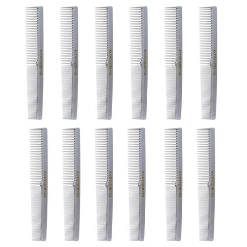 Allegro Combs 420 Hair combs Barber Comb Comb Set Hair Cutting Combs Pocket Comb Combs for Hair Stylist Styling Comb Gray Combs 12 pk.
