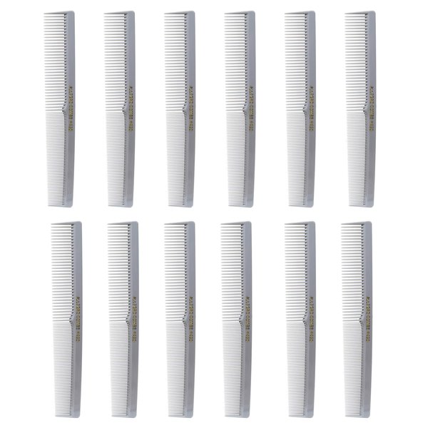 Allegro Combs 420 Hair combs Barber Comb Comb Set Hair Cutting Combs Pocket Comb Combs for Hair Stylist Styling Comb Gray Combs 12 pk.
