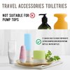 YUBIRD 10 PCS Silicone Travel Sleeves for Toiletries, Toiletry Sleeves for Leak Proofing, Leak Proof Sleeves for Travel Bottles, Travel Size Toiletries, Cruise Must Haves for Women Men