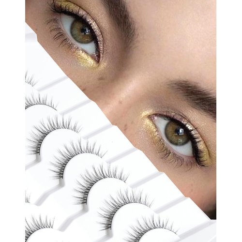 Lash natural wispy eyelashes, Frihappy false eyelashes, Wispy Strips, Faux Mink Lashes, black band lashes, pestañas postizas naturales, 7 pairs, Frihappy 2024 lashes #Anahid