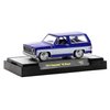 M2 1973 Chevy K5 Blazer Purple Metallic and White Limited Edition to 6600 Pieces Worldwide 1/64 Diecast Model Car Machines 31500-MJS41