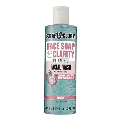 Soap & Glory Gentle Exfoliating Face Wash & Vitamin C Cleanser - 3-in-1 Exfoliator, Makeup Remover & Hydrating Facial Cleanser for Clean, Smooth & Radiant Skin for All Skin Types (350ml)
