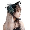 Ylucky Lolita Headband Hair Accessory Halloween Cosplay Gothic Maid Lace Hair Hoop Tea Party Sun Hat Victorian Bonnet Hat