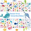 TopFunny Temporary Tattoos for Kids, 160Pcs Cartoon Ocean Animals Fish Tattoos (10 Sheets) Waterproof Cute Fake Tattoo Body Stickers Children Birthday Party Decoration Supplies Gifts Favors Girls Boys