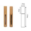 2Pcs 6ml(1/5oz) Reusable Empty Bamboo Lip Gloss Tubes Lip Balm Bottles Vials Cosmetic Makeup Travel Containers with Wand Applicator for DIY Lipstick