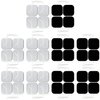 Easy@home Compatible Re-useable 8 Individual 2"x2" TENS Unit Carbon Electrode Pads，Self-Adhesive Replacement Massage Pads, 2mm Pin Connectors, Compatible with EHE009 and EHE012PRO