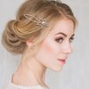 4 PCS Star Hair Clip Rhinestones Pearl Metal Golden Hair Pins for Women and Girls Wedding Birthday Party Hair Accessories