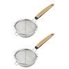 JapanBargain 2459, Japanese Fine Mesh Tea Strainer with Handle Stainless Steel Small Sifter For Drinks, Cocktails, Coffee and Matcha, Made in Japan (2)
