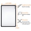 MAGDEPO Magnifying Sheet 2 Pack 3X PVC Page Magnifier B6 Size with 2 Card Size Magnifier Lens and Card Covers, Good for Reading Small Patterns, Maps, Manue, Can Labels, and Books