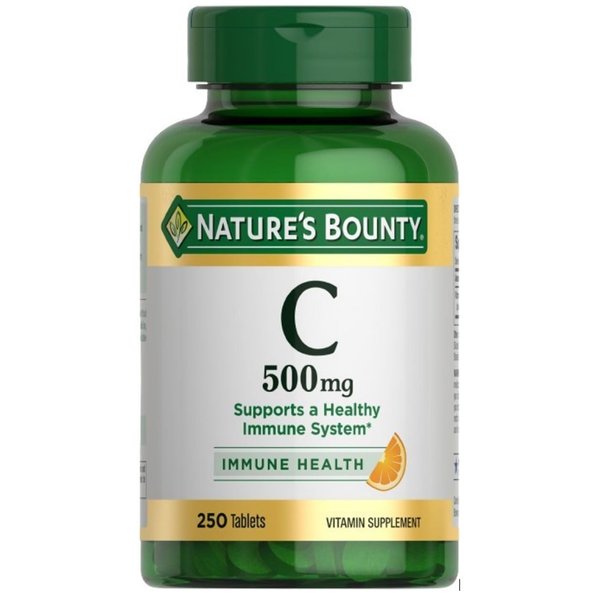 Nature's Bounty Vitamin C, Supports a Healthy Immune System, Vitamin Supplement, 500mg, 250 Tablets