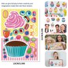 T-Antrix 24 Sheets Make Your Own Cupcake Stickers Make A Face Stickers for Kids Toddlers with DIY Craft Stickers Kids Party Favor Supplies Crafts