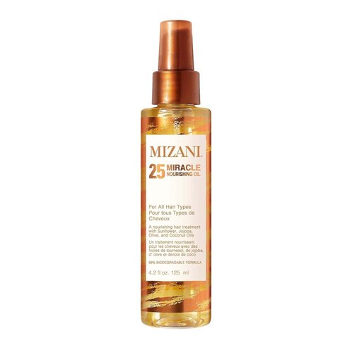 Mizani 25 Miracle Nourishing Hair Oil | Softens and Adds Shine| Lightweight, Nourishing Hair Oil | With Coconut Oil | For All Hair Types | 4.2 Fl. Oz.