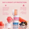 ANRCOLLECT Lip Mask Set, 3 Overnight Lip Mask +1 Lip Scrub, Gift Set for Lip Care, Overnight Intensive Treatment Revives & Hydrates, Lips Moisturizer Kit for Dry Cracked Lips, 4Pack Stocking Stuffer