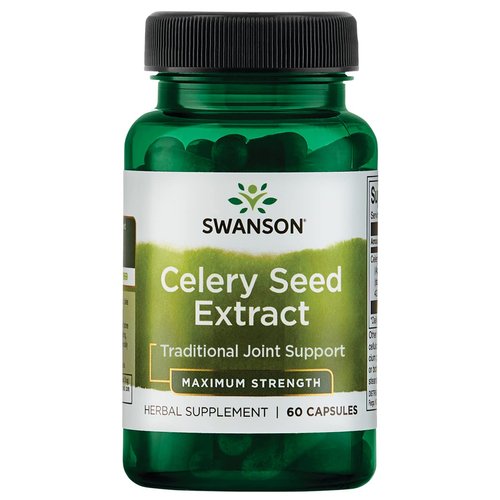 Swanson Celery Seed Extract (Cellery) Urinary Health Antioxidant Support Phytochemicals Volatile Oils Supplement Maximum Strength 150 mg 60 Capsules