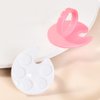 7 Pack Multicolor Mini Nail Art Palette Tools Makeup Mixing Palettes Nail Palette for Nail Art Finger Rings Metal Manicure Palette