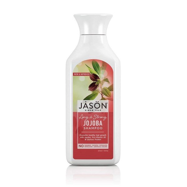 Jason Pure Natural Shampoo Long and Strong Jojoba - 16 fl oz, Set of 2