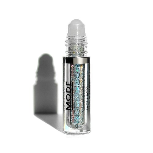 Mode Angel Dust Roll On Glitter in A Trance Holographic Rainbow Prism Sparkling High Performance 3D Loose Glitters for Face and Body, Spill Proof Bottle, Cruelty Free, Vegan, Made in NY USA