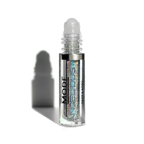 Mode Angel Dust Roll On Glitter in A Trance Holographic Rainbow Prism Sparkling High Performance 3D Loose Glitters for Face and Body, Spill Proof Bottle, Cruelty Free, Vegan, Made in NY USA