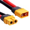 Hobbypark XT60 Male to Female Adapter Connectors Converter Plugs with 10AWG Gauge Cable Wire High Current for RC Lipo Battery (2-Pack)