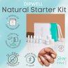 DipWell Acrylic Nail Kit with Clear Acrylic Powder, Monomer Acrylic Nail Liquid, Acrylic Nails Brush, & Nail Acrylic Powder (Natural Starter System, Durable, No UV/LED Needed, Made in USA)