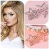 Joez Wonderful 8 Pcs Star Hair Clips, Metal Star Hairpins, Gold Silver Rhinestone Star Hair Accessories for Women, Girls, Thick Hair, Long Hair