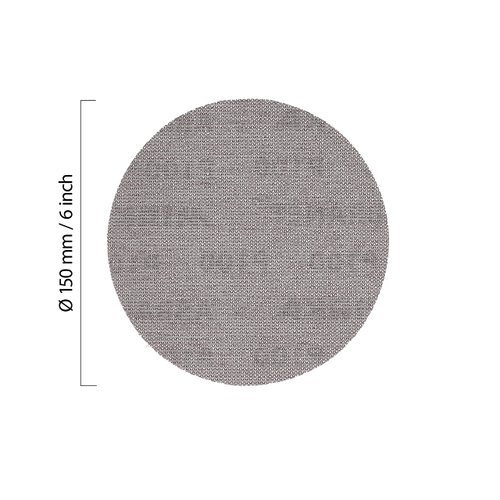 Mirka 9A-241-080 6-Inch 80 Grit Mesh Abrasive Dust Free Sanding Discs, Box of 50 Discs