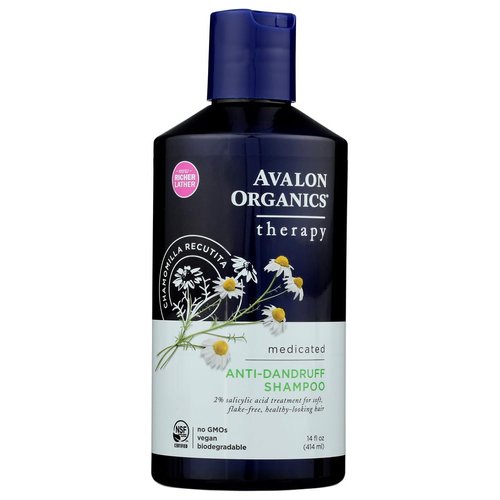 Anti-Dandruff Shampoo Itch & Flake Therapy, 14 Oz, Itch & Flake Therapy by Avalon Organics (Pack of 3)