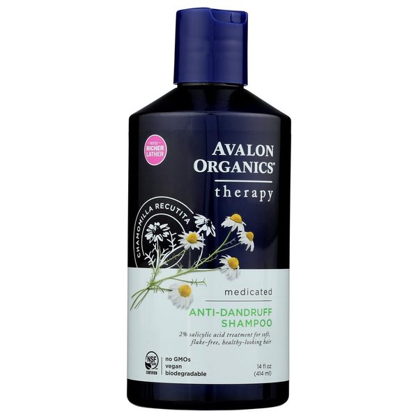 Anti-Dandruff Shampoo Itch & Flake Therapy, 14 Oz, Itch & Flake Therapy by Avalon Organics (Pack of 3)