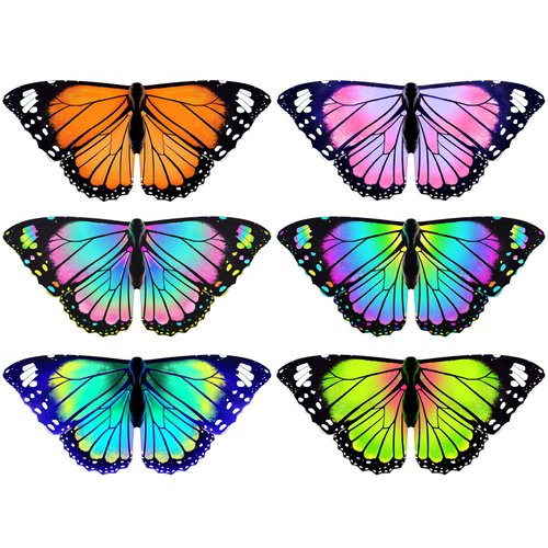 iROLEWIN Toddler Kids Butterfly-Wings-Costume for Girls Fairy-Wings-Bulk Boys Bug Dress-Up Party Favors Christmas Gifts Toys