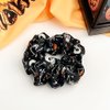6pc Halloween Scrunchies for Women Girls Big Satin Hair Scrunchies for Halloween Cute Patterns Orange Black Green Scrunchy Ponytail Holder Hair Bands Halloween Hair Accessories