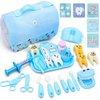 Dentist Play Set with Pretend Play Set of Teeth and Dental Accessories,30 Pieces Toy Doctor Kit for Kids with Medical Bag & Dental Tools,Pretend Dentist Play Set,Dentist Kit for Kids Ages 3+