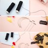 85 Pieces Hair Extensions Clip Wig Making Set, Includes 50 U-Shape Snap Clips, 10 Curved Needles, 20 T-Pins, 3 Rolls Weaving Thread, 2 Needle Threader for Wig Making Hair Extensions