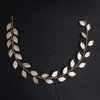 Anglacesmade Bridal Headband Leaf Hair Vine for Birde Bridesmaid Leaves Branch Wedding Wreath Prom Party Festival Hair Piece for Women and Girls (Gold)