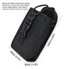 HYS Nylon Case with Belt Loop & D-Ring/Black Carrying Strap, Tactical Holster Walkie Talkie Pouch for MOTOROLA GP328 PRO5150 GP320 GP340 MTX960 Handheld Two Way Radio