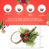 Angel Isabella Christmas Collection Napkin Rings - Cloth Napkin Holder For Table Setting, Pinecone Napkin Rings with Berries Accessories & Decor to Match Holiday Dinner Dining Table Top- Set of 6