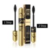 Forever yameili Long-Lasting Waterproof Mascara, Dual-Ended Brush, Black & Blue Colors, Zinni