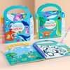 Water Coloring Book for Toddlers Water Painting Book Travel Toys No-Mess Coloring Activity Book Girls Boys Paint with Water Drawing Sticker Book