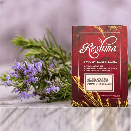 Reshma Beauty Rosemary Soap | Infused with Rosemary Oil and Olive Oil | Anti-Aging Face & Body Soap Bar |Suitable for Normal to Dry Skin | Calming and Rejuvenating |(Pack Of 1)