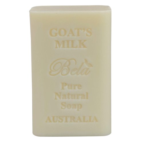 Bela Bath & Beauty, Bela Pure Embossed Soap Bar, Goat's Milk, With Shea Butter and Essential Oils, 6.5 oz