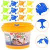 TOYANDONA 12pcs Jumping Toy Plastic Funny Bouncing Frog Toys for Kids Easter Birthdays Party Favors, Mixed Color