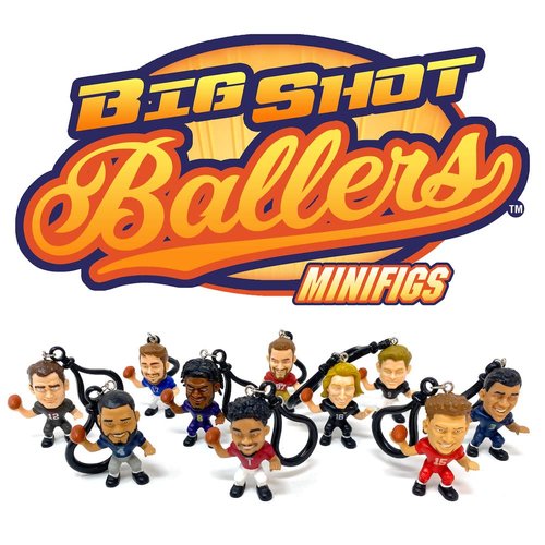 Teenymates Party Animal Big Shot Ballers 2021-22 NFL Series 2 Figures Blind Bags Gift Set Party Bundle - 4 Pack