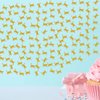 PINKAAJ Set of 100 Cat Confetti, Glitter Cat Paper Scatter, Cat Birthay Party Confetti, Cat Smash Cake Decor, Pet Cat Birthday Party Decor, Kitty Birthday Party Supplies (GOLD)