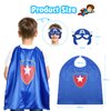 Roko Toys for 3-10 Year Old Boys, Superhero Capes for Kids 3-10 Year Old Boy Gifts Boys Cartoon Dress up Costumes Party Supplies Present Chistmas Stocking Toys for Ages 2-4 5-7 (4 Pcs)