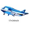 40inch Numbers Airplane Balloon 1 Blue，Airplane 1st Birthday Party Decorations Balloons，Airplane Balloons for 1st Birthday， Airplane Baby Shower Party Decorations Supplies (Blue airplane number 1)