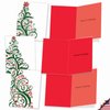The Best Card Company - 10 Boxed Holiday Cards for Christmas - Fun Assorted Notecard Set, Bulk Variety Pack (4 x 5.12 Inch) - Just Fir You M5019