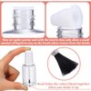 Irenare 10 Pcs Refillable Empty Nail Polish Bottles with Brush Mixing Marble Conservation Insert and Brush Top Plastic Nail Polish Container, Clear (20 ml)