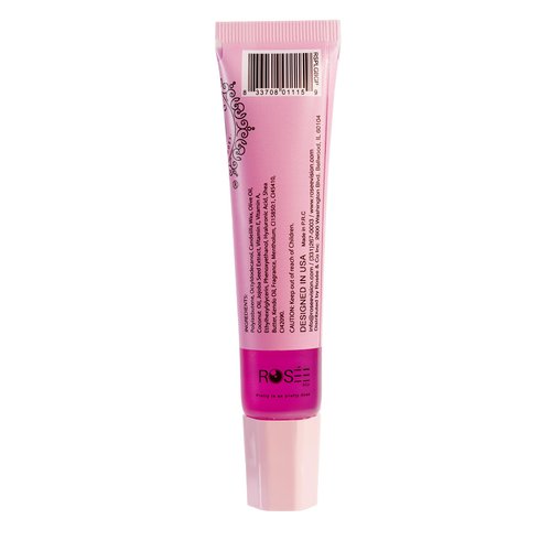 ROSÉE & CO Rosee Lip Gloss Vegan & Cruelty Free Treatment, Long Lasting Glossy with Shea Butter, Moisturize, Protect & Smooth - Clear (h.Bubble Gum Plumping)