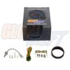 GlowShift Tinted 7 Color 260 F Transmission Temperature Gauge Kit - Includes Electronic Sensor - Black Dial - Smoked Lens - for Car & Truck - 2-1/16" 52mm
